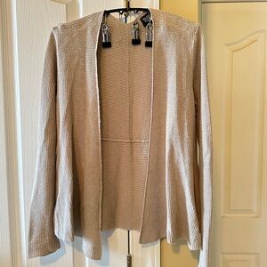 Vintage Eileen Fisher Open Front Cardigan Sweater Womens
